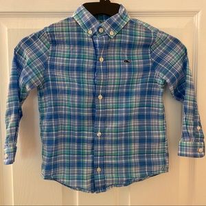 Vineyard Vines Blue Striped Button Up Shirt